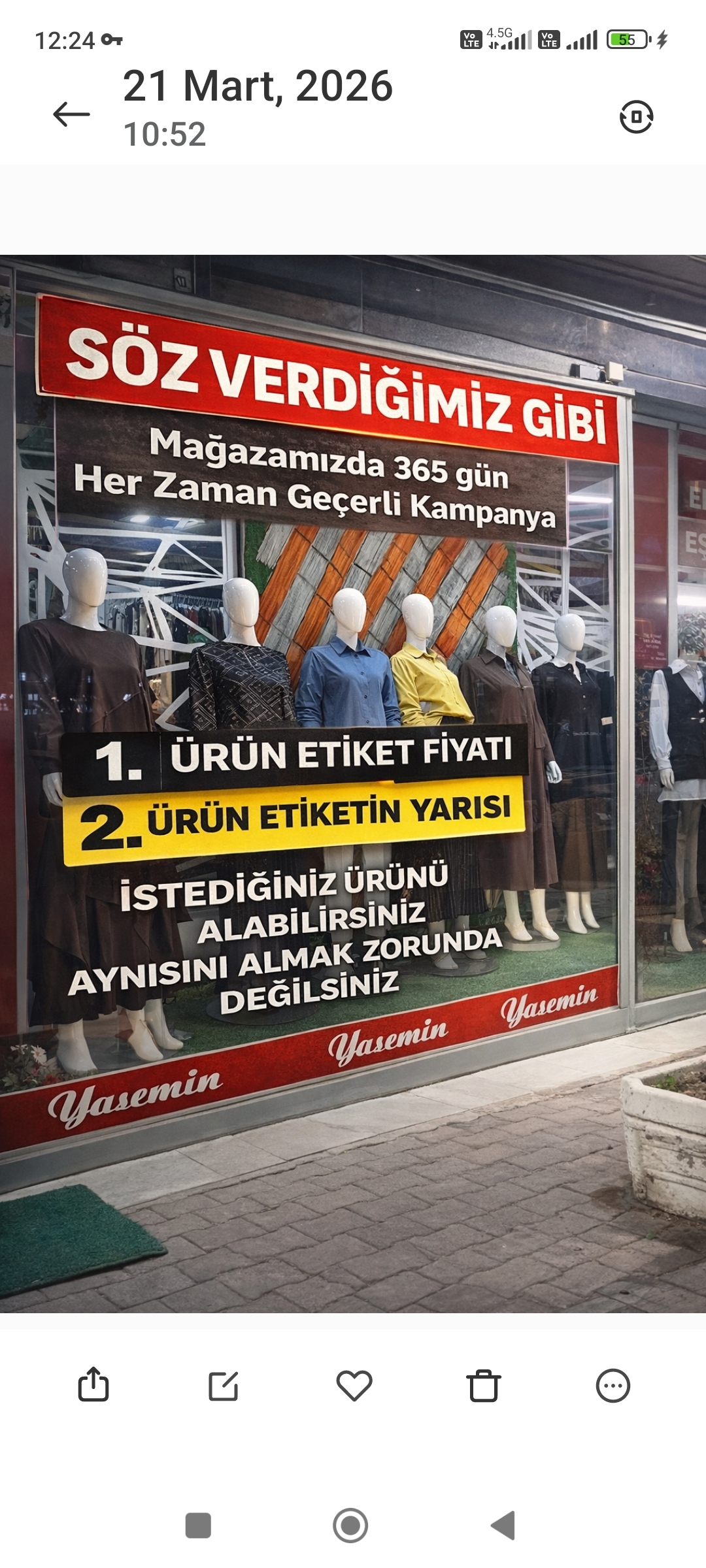 Konya büyük beden kadın giyim kampanyası ikinci ürün yarı fiyat butik Yasemin Meram Selçuklu Karatay